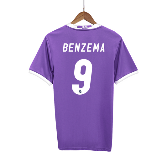 BENZEMA #9 Retro Real Madrid Extérieur Maillot 2016/17