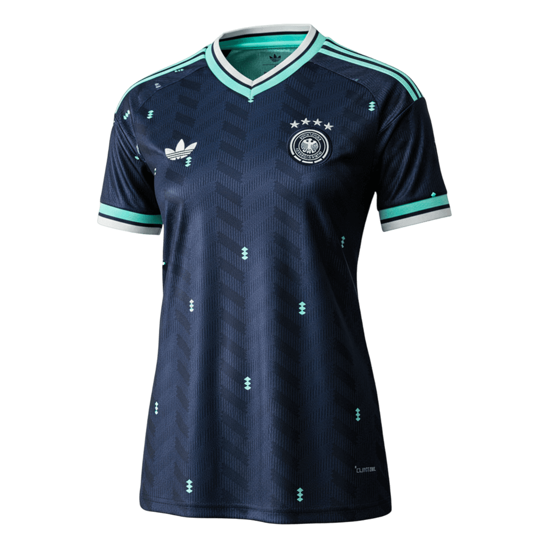 Femme Allemagne Extérieur Maillot - Coupe du Monde 2026 Bleu marine
