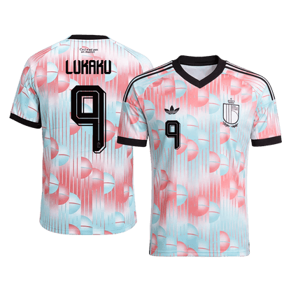 LUKAKU #9 Belgique Extérieur Maillot - Coupe du Monde 2026 Blue&Pink