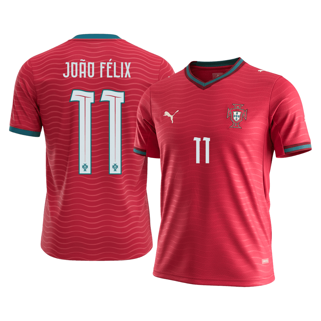 JOÃO FÉLIX #11 Portugal Domicile Maillot - Coupe du Monde 2026 Rouge - Super