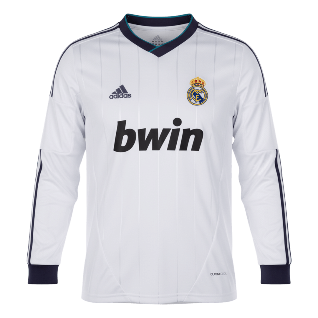 Retro Real Madrid Thuisshirt Lange Mouwen 2012/13 Wit