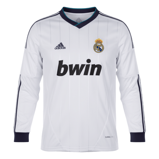 Retro Real Madrid Domicile Maillot Manches Longues 2012/13 Blanc