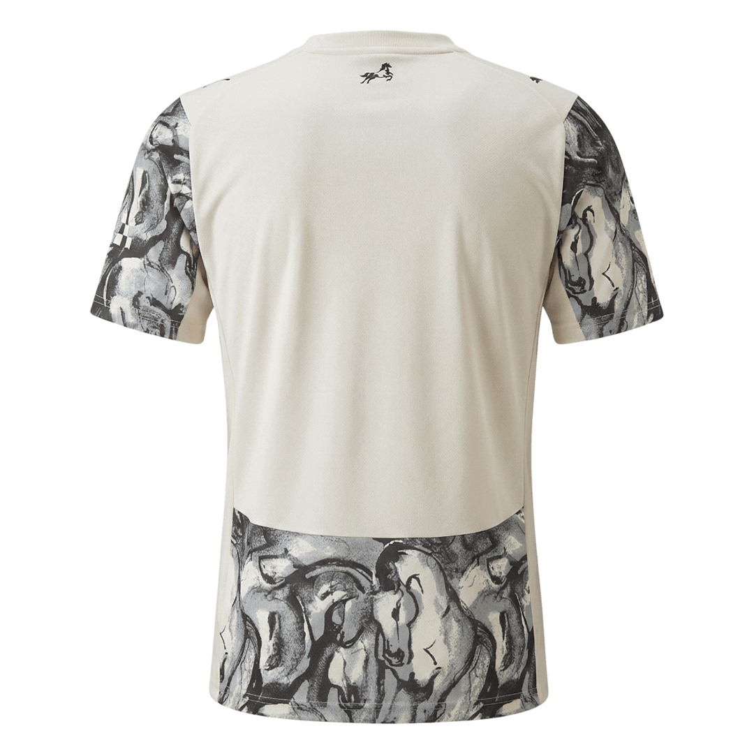 Manchester City Thuisshirt 2025/26 Zwart & Wit Grote Maten