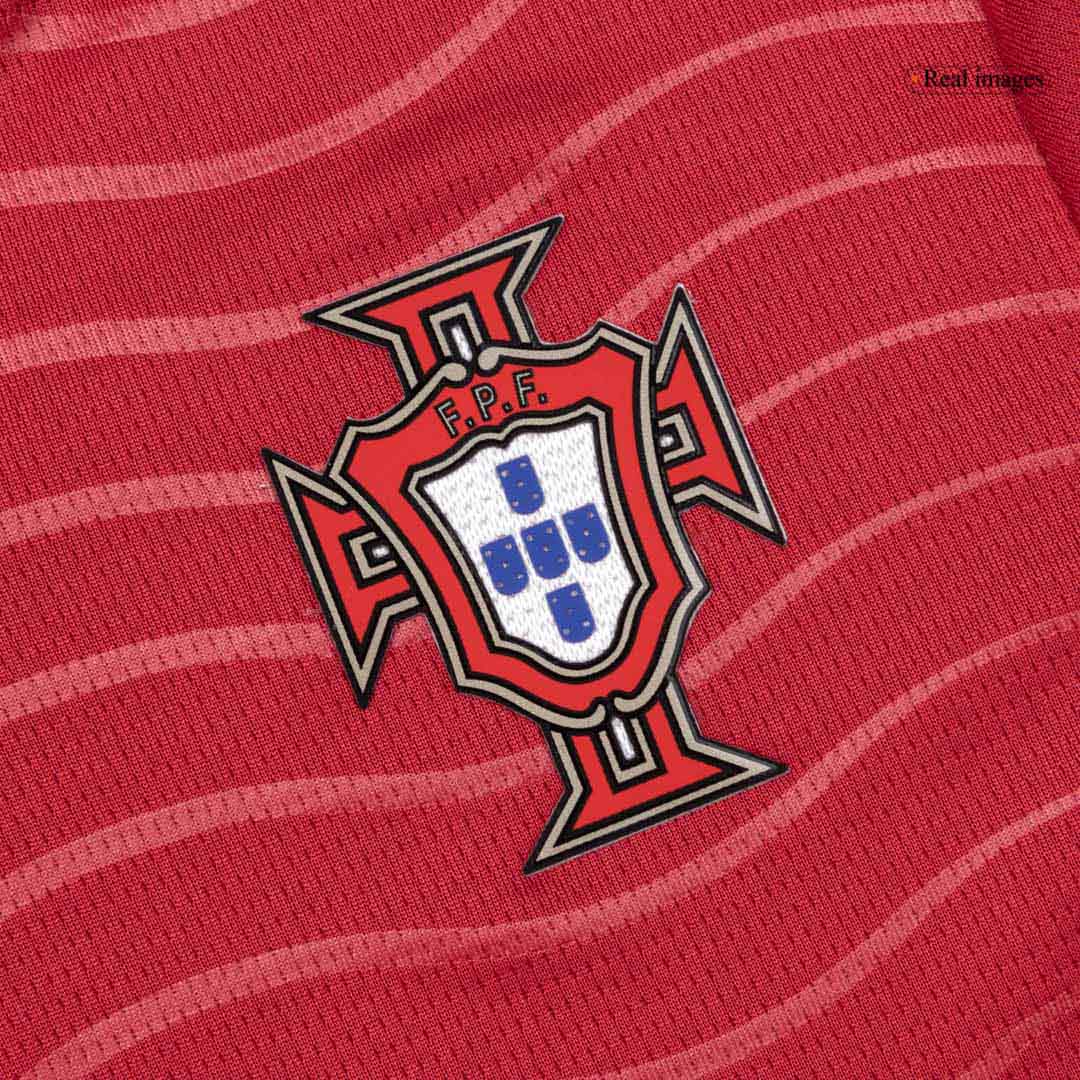 Kids B. FERNANDES #8 Portugal Domicile Maillot Kit - Coupe du Monde 2026 Rouge - Super