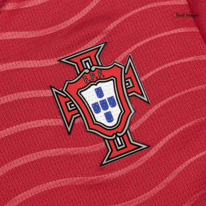 Kids B. FERNANDES #8 Portugal Domicile Maillot Kit - Coupe du Monde 2026 Rouge - Super
