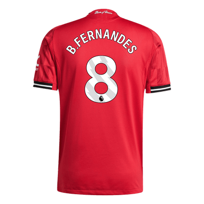B.FERNANDES #8 Manchester United Domicile Maillot 2025/26 Authentique