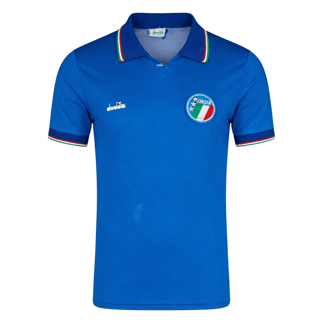 Retro Italie Domicile Maillot 1990 Bleu