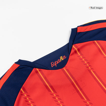 LAMINE YAMAL #19 Espagne Domicile Maillot 2 Stars - Champion Edition - Coupe du Monde 2026 Rouge