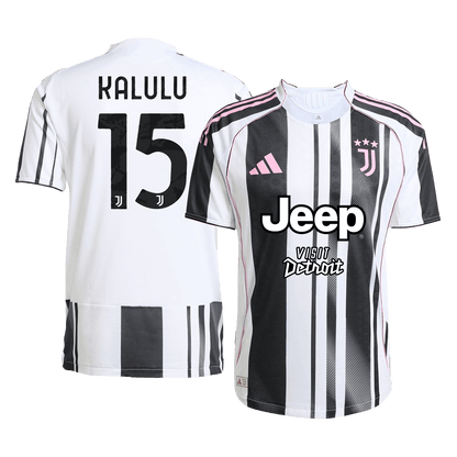 KALULU #15 Juventus Domicile Maillot 2025/26 Black&White Authentique
