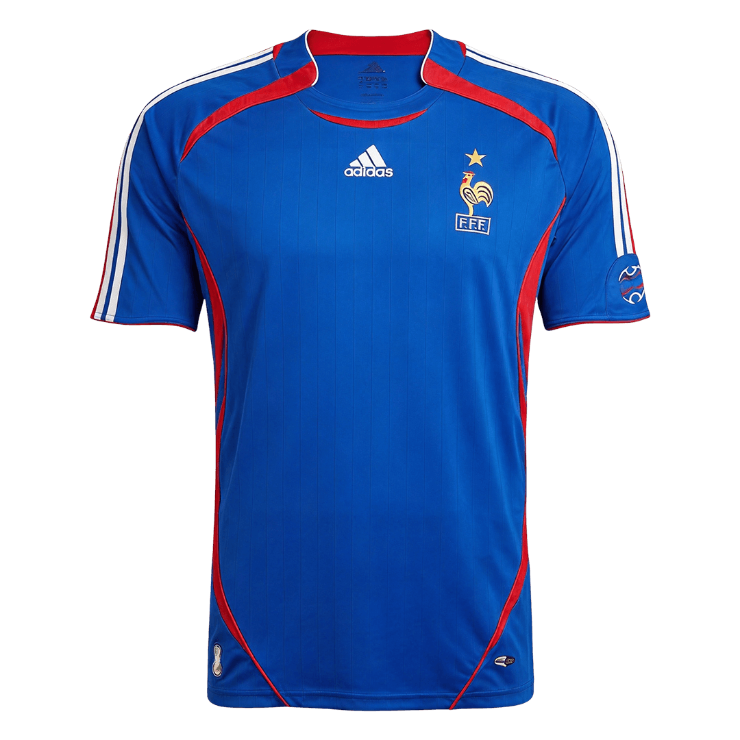 Retro France Domicile Maillot 2006 Bleu