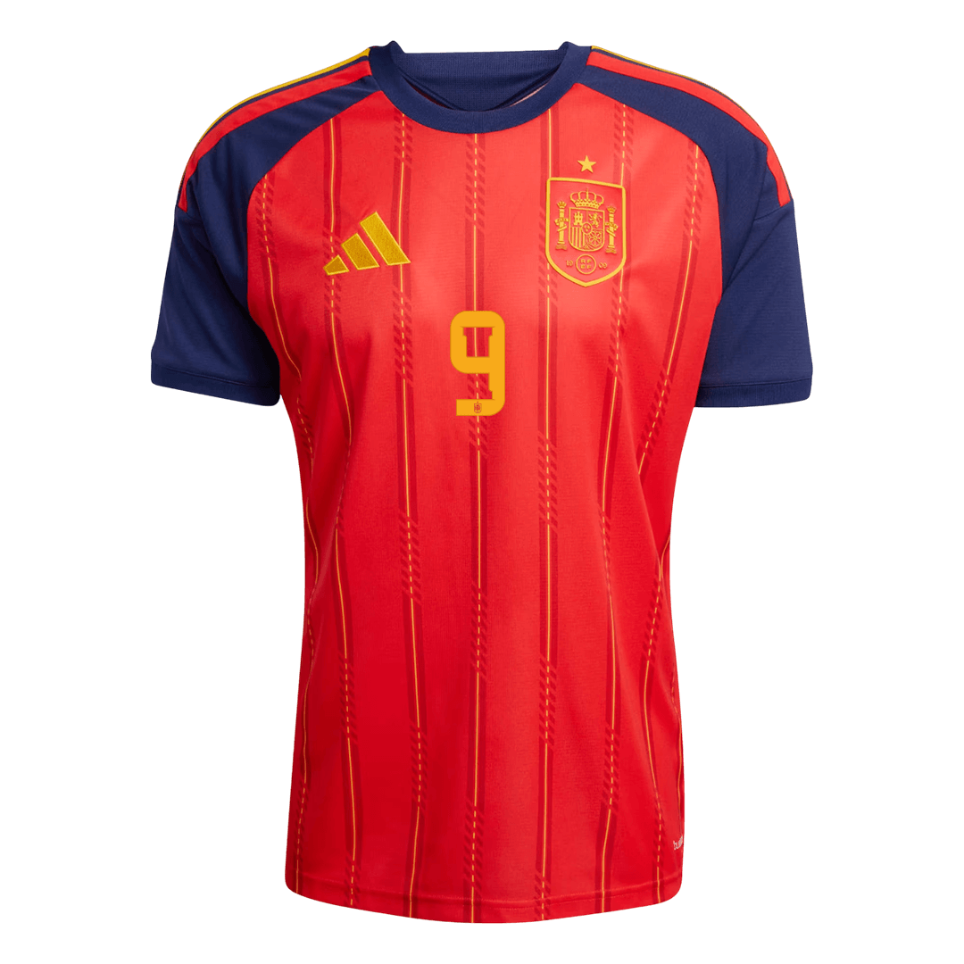 GAVI #9 Espagne Domicile Maillot - Coupe du Monde 2026 Rouge - Super