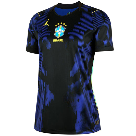 Femme Brésil Extérieur Maillot - Coupe du Monde 2026 Bleu marine