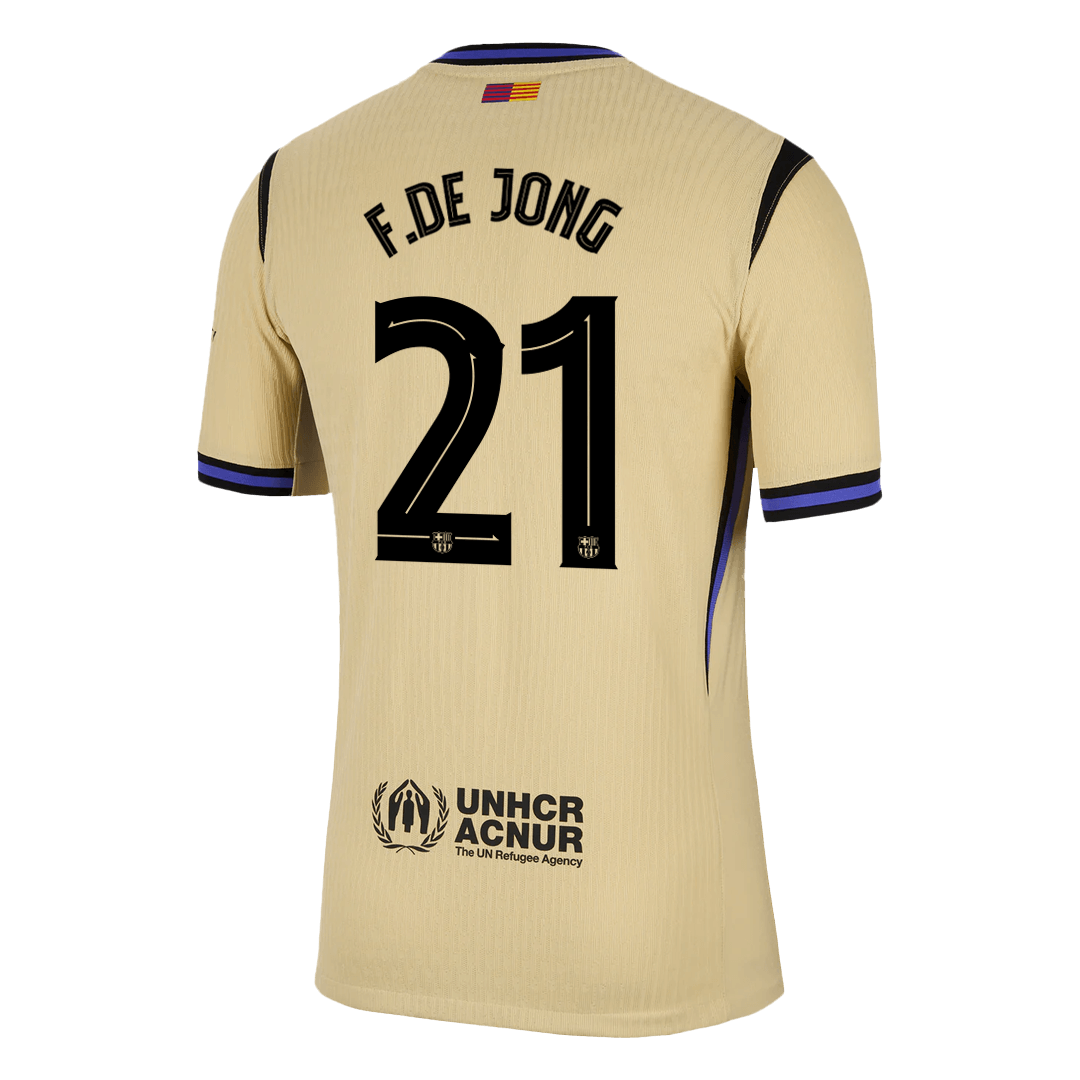 F. DE JONG #21 Barcelona Uit Thuisshirt 2025/26 Authentic - UCL