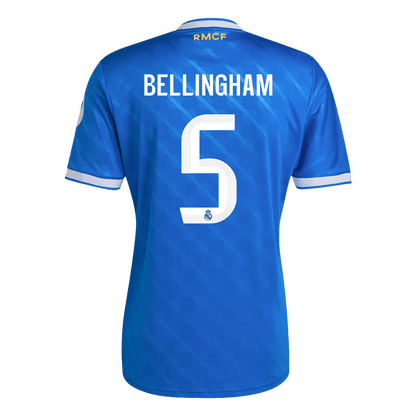BELLINGHAM #5 Real Madrid Third Maillot 2025/26 Bleu