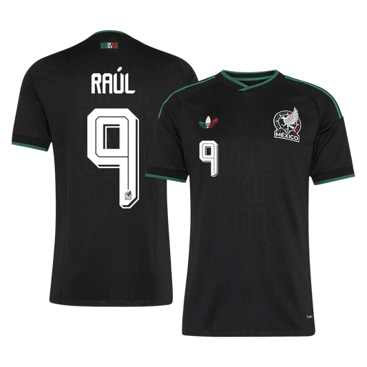 RAÚL #9 Mexique Third Maillot - Coupe du Monde 2026 Noir Joueur