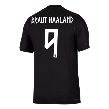 BRAUT HAALAND #9 Norvège Extérieur Maillot - Coupe du Monde 2026 Noir Joueur