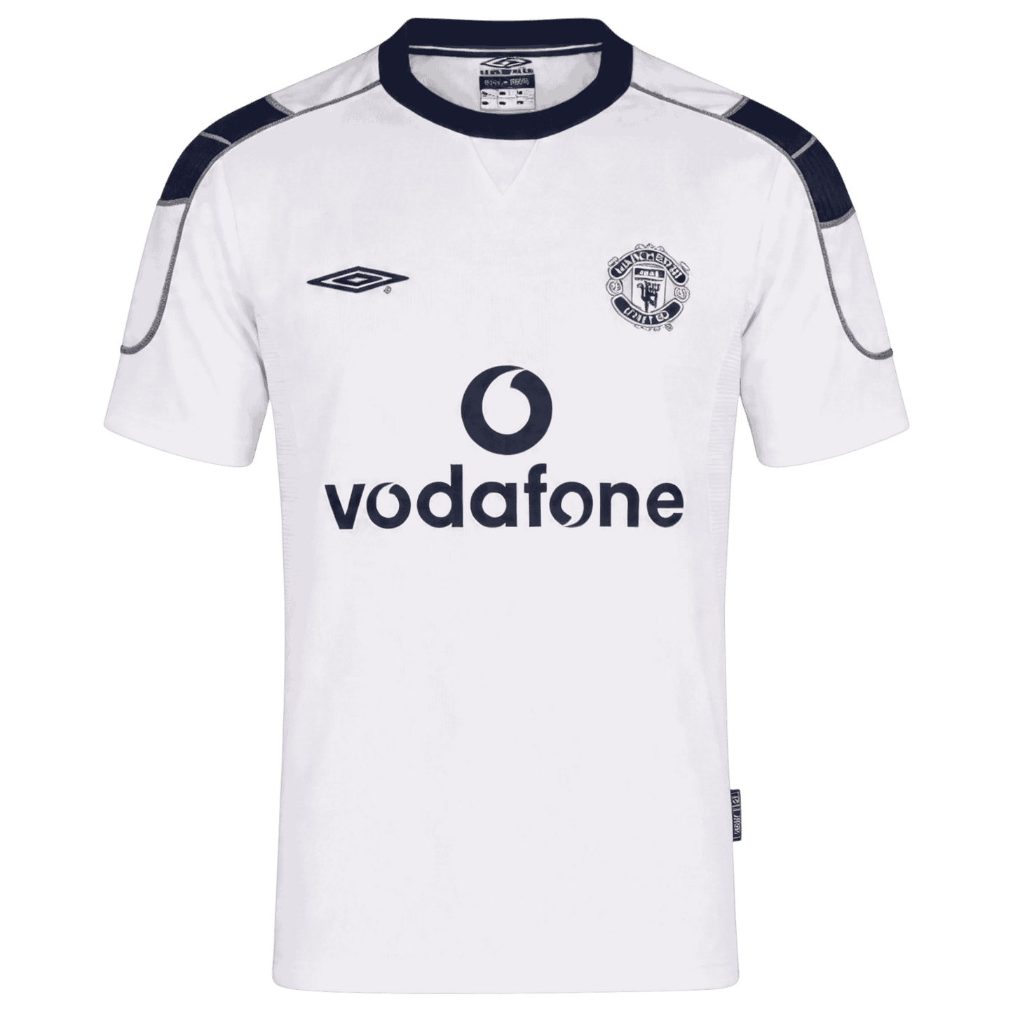 Retro Manchester United Extérieur Maillot 2000/01 Blanc