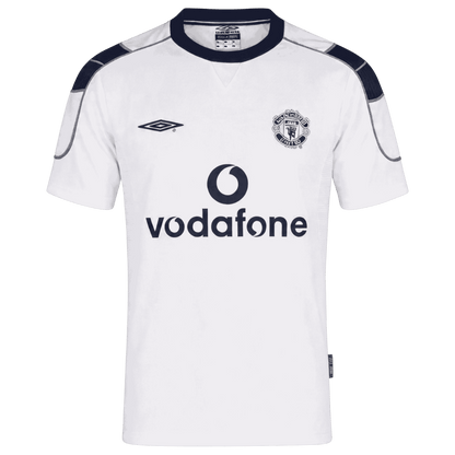 Retro Manchester United Extérieur Maillot 2000/01 Blanc