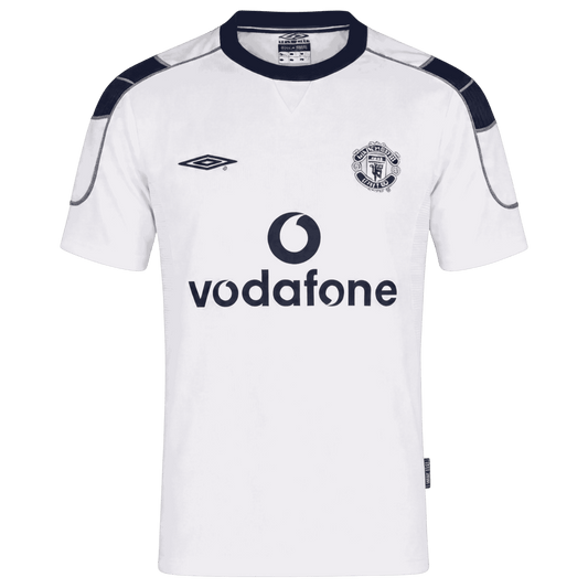 Retro Manchester United Extérieur Maillot 2000/01 Blanc