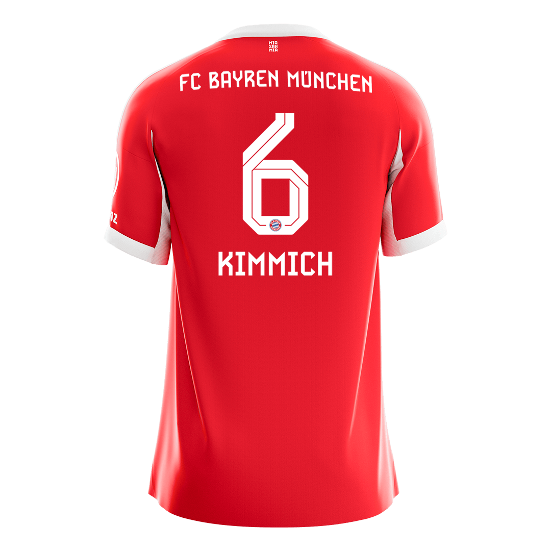 KIMMICH #6 Munich Domicile Maillot 2025/26 Rouge - Super