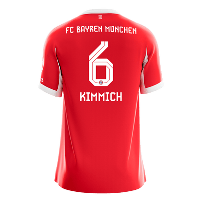 KIMMICH #6 Munich Domicile Maillot 2025/26 Rouge - Super