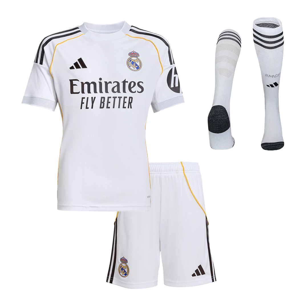 Real Madrid Thuis Thuisshirt Kit 2025/26 Kind Wit