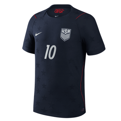 PULISIC #10 Verenigde Staten Uitshirt - WK 2026 Zwart Speler