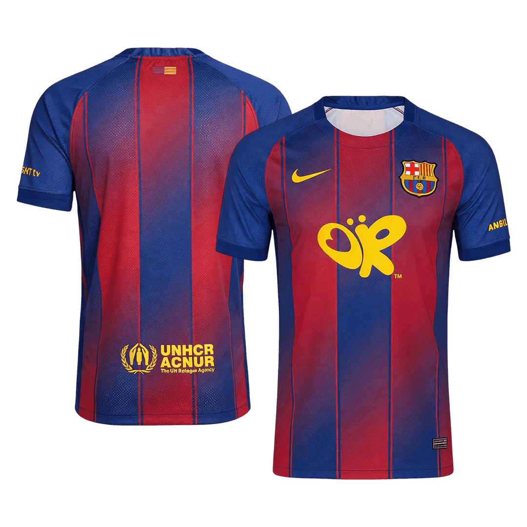 Barcelone Domicile Maillot 2025/26 Rouge&Bleu