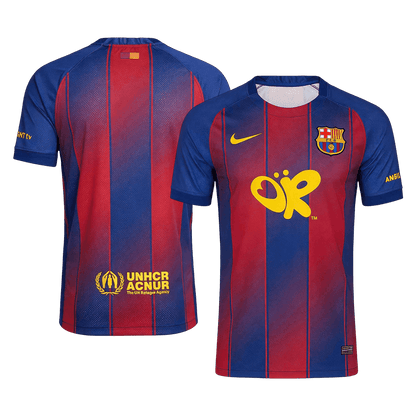 Barcelone Domicile Maillot 2025/26 Rouge&Bleu