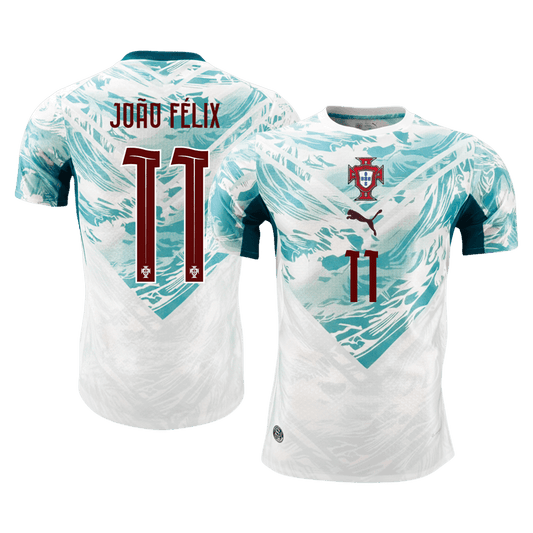 JOÃO FÉLIX #11 Portugal Extérieur Maillot - Coupe du Monde 2026 White&Green Joueur
