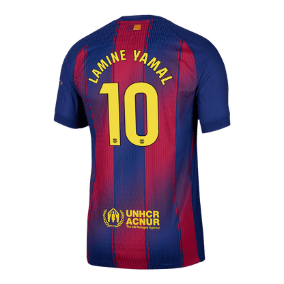 LAMINE YAMAL #10 Barcelone Domicile Maillot 2025/26 Authentique