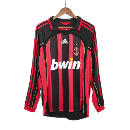 Retro Milan AC Domicile Maillot Manches Longues 2006/07