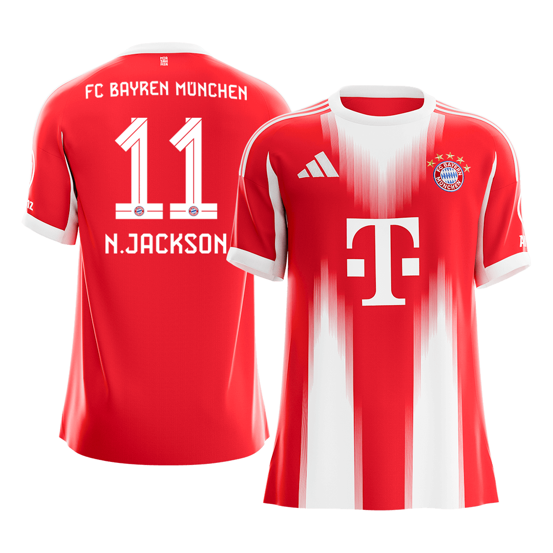 N.JACKSON #11 München Thuisshirt 2025/26 Rood - Super