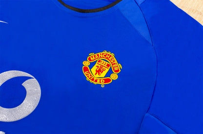 Retro Manchester United Third Maillot 2002/03 Bleu