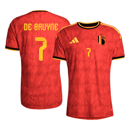 DE BRUYNE #7 Belgique Domicile Maillot - Coupe du Monde 2026 Rouge Joueur