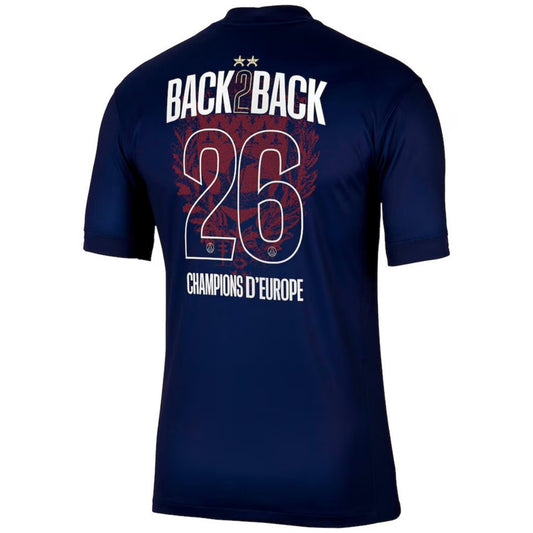 Champions of Europe #26 Domicile Maillot 2025/26 Bleu marine - 2 Stars