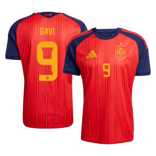 GAVI #9 Espagne Domicile Maillot - Coupe du Monde 2026 Rouge - Super