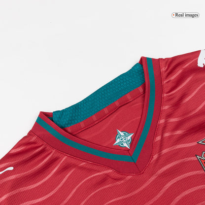 Kids B. FERNANDES #8 Portugal Domicile Maillot Kit - Coupe du Monde 2026 Rouge - Super