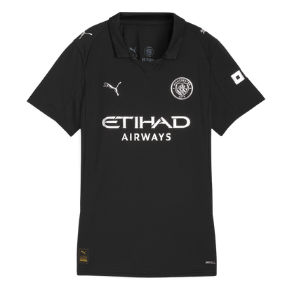 Femme Manchester City Extérieur Maillot 2025/26 Noir