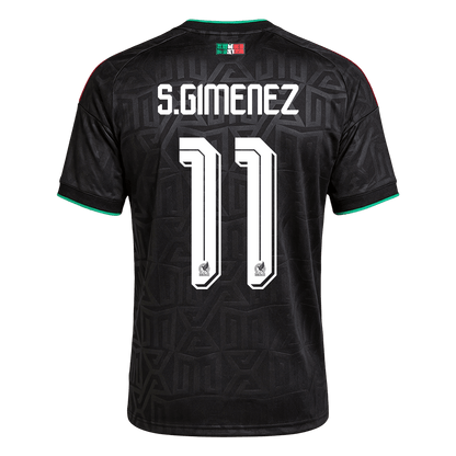 S.GIMENEZ #11 Mexique Third Maillot - Coupe du Monde 2026 Noir