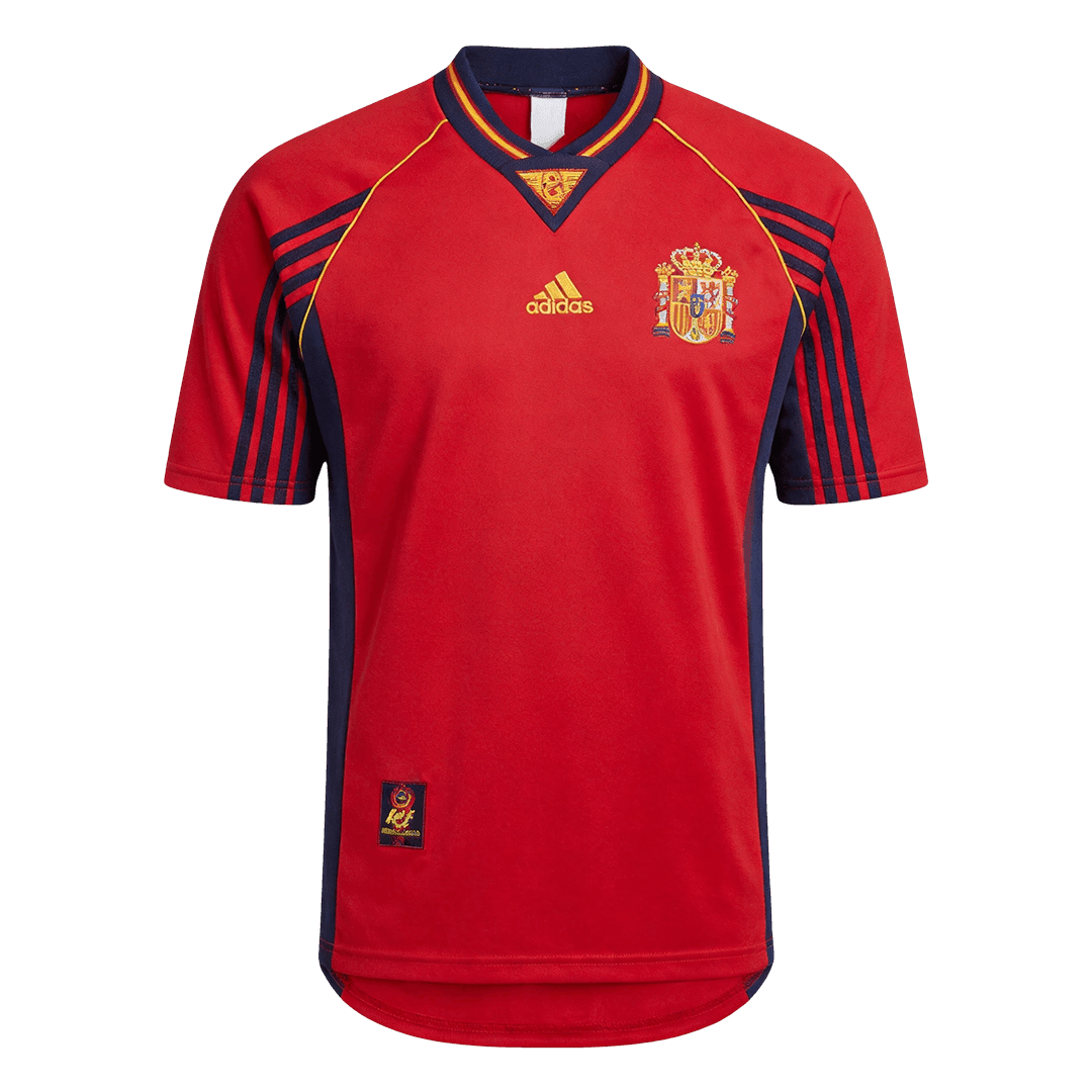 Retro Espagne Domicile Maillot 1998 Rouge