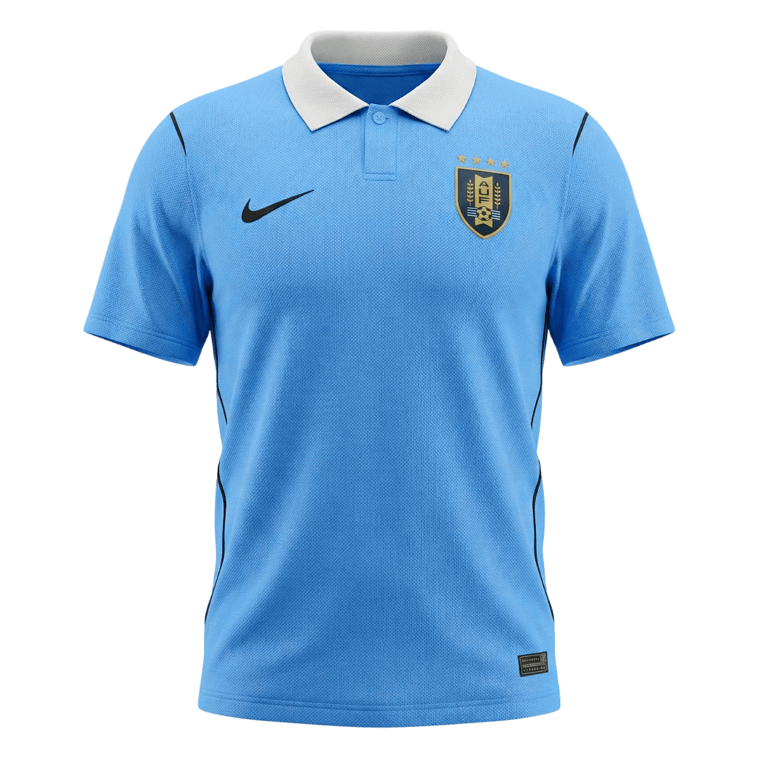Uruguay Domicile Maillot - Coupe du Monde 2026 Bleu Grande Taille
