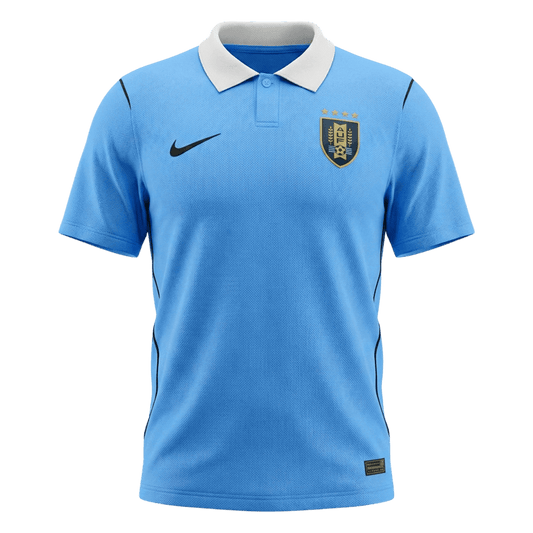 Uruguay Domicile Maillot - Coupe du Monde 2026 Bleu Grande Taille