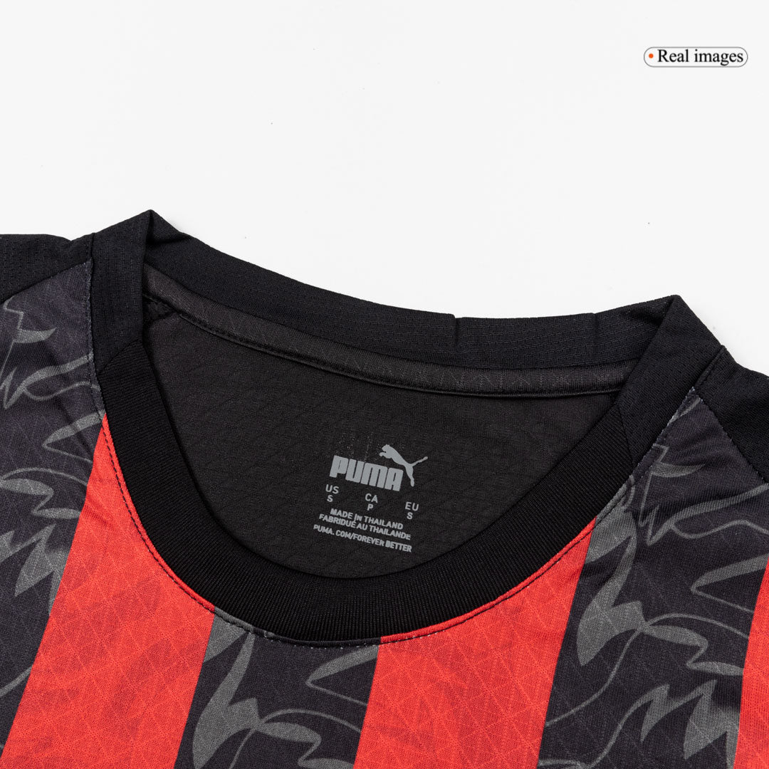 AC Milan Domicile Maillot 2025/26 Red&Black Authentique Grande Taille
