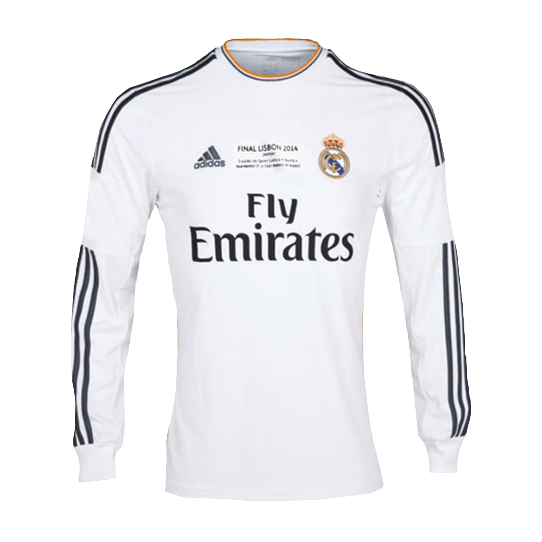 Retro Real Madrid Thuis Lang Mouw Shirt 2013/14 - UCL Finale