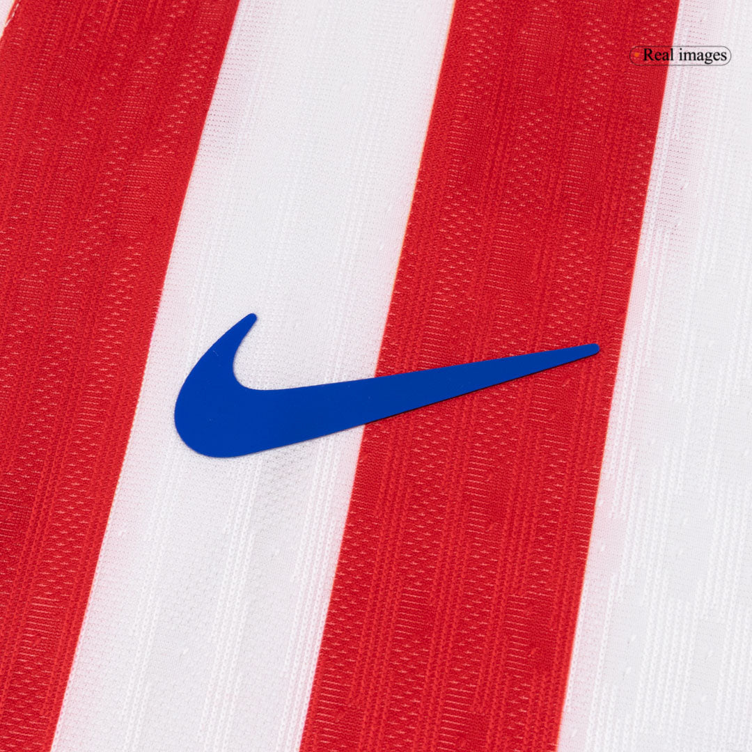 SØRLOTH #9 Atlético Thuisshirt 2025/26 Rood&Wit Speler