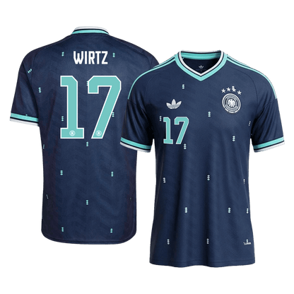 WIRTZ #17 Duitsland Uitshirt - Wereldkampioenschap 2026 Marineblauw