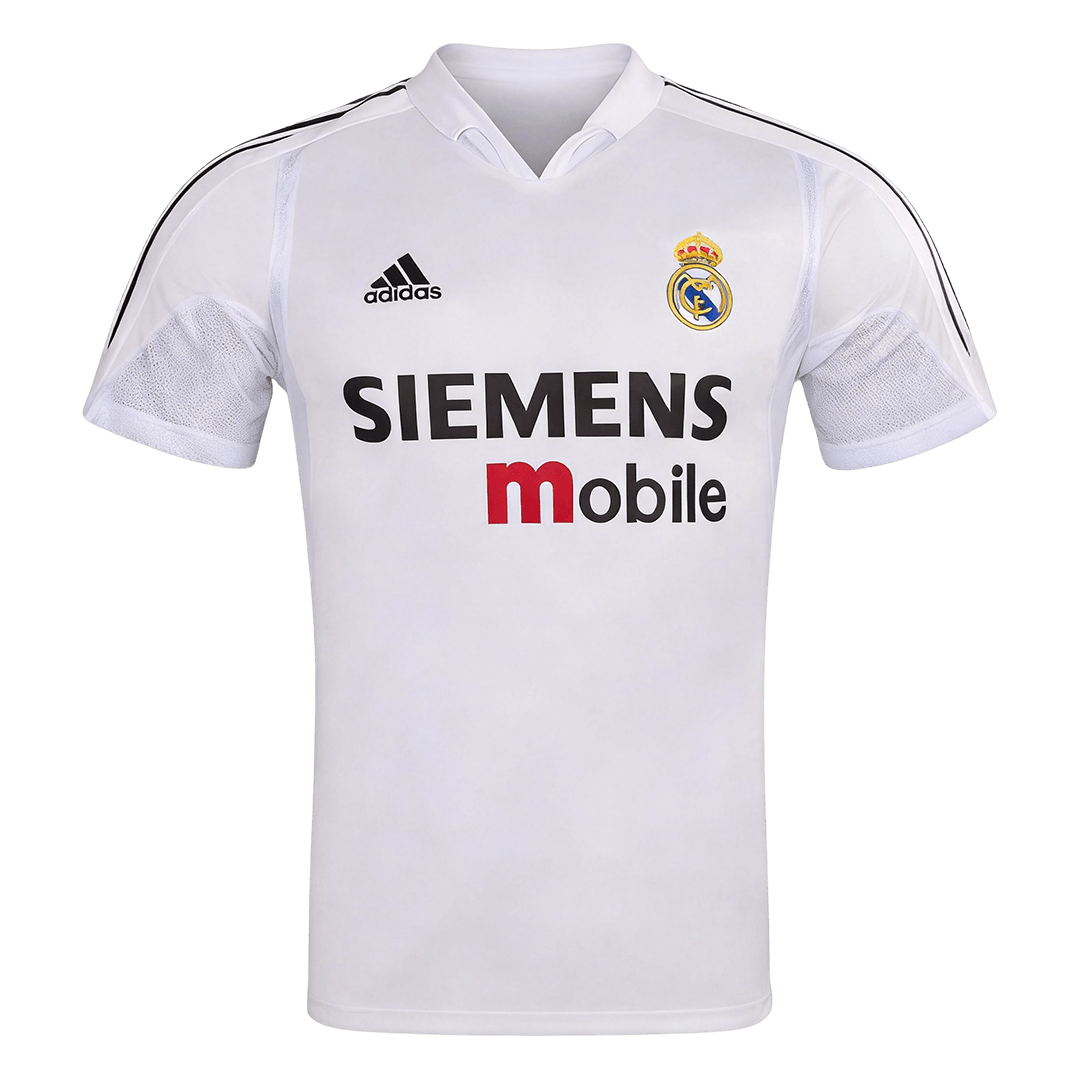 Retro Real Madrid Domicile Maillot 2004/05 Blanc