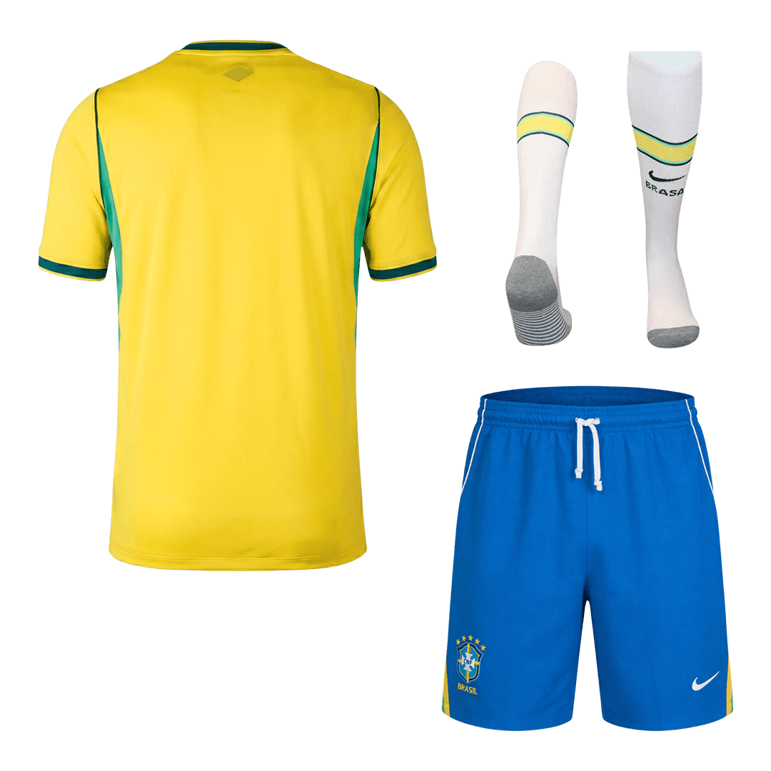 Brésil Domicile Maillot Kit - Coupe du Monde 2026 Jaune