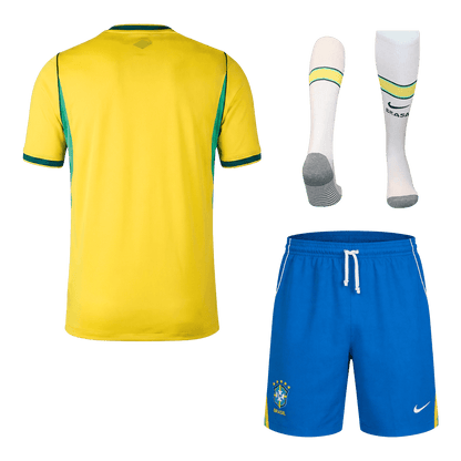 Brésil Domicile Maillot Kit - Coupe du Monde 2026 Jaune